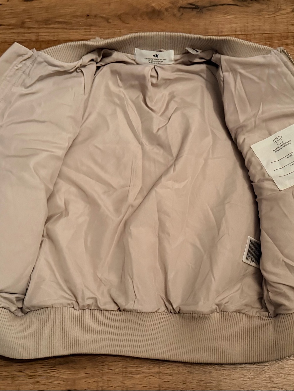 NEW H&M Disney Appliquéd Teddy Fleece Bomber Jacket  Size 5T/6 (Little Kids) - Picture 8 of 14